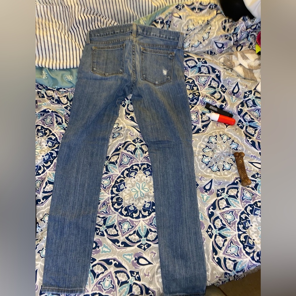 Jeans toothpick pants